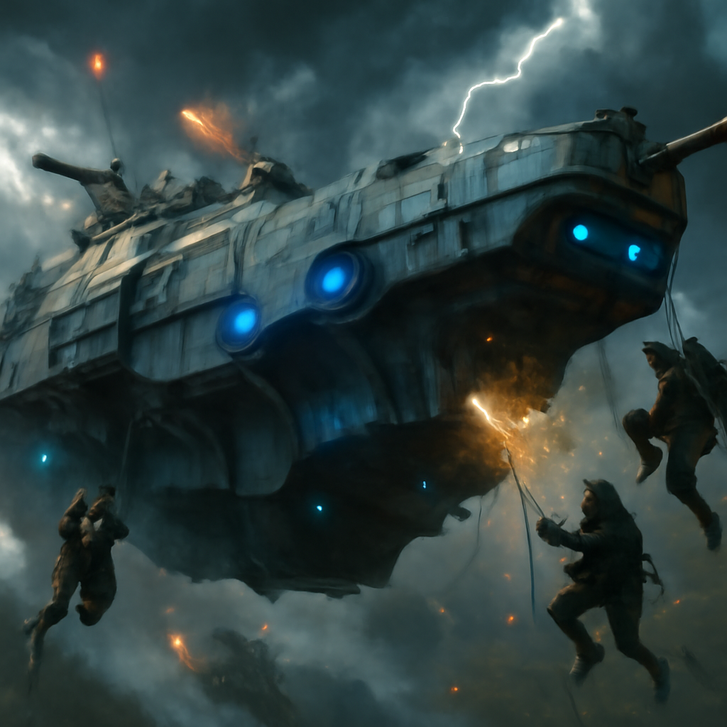ARC Raiders Leaks, Trading Rumors, and Trial Scoring Problems Explained - Raiders board the flying frigate during a chaotic assault