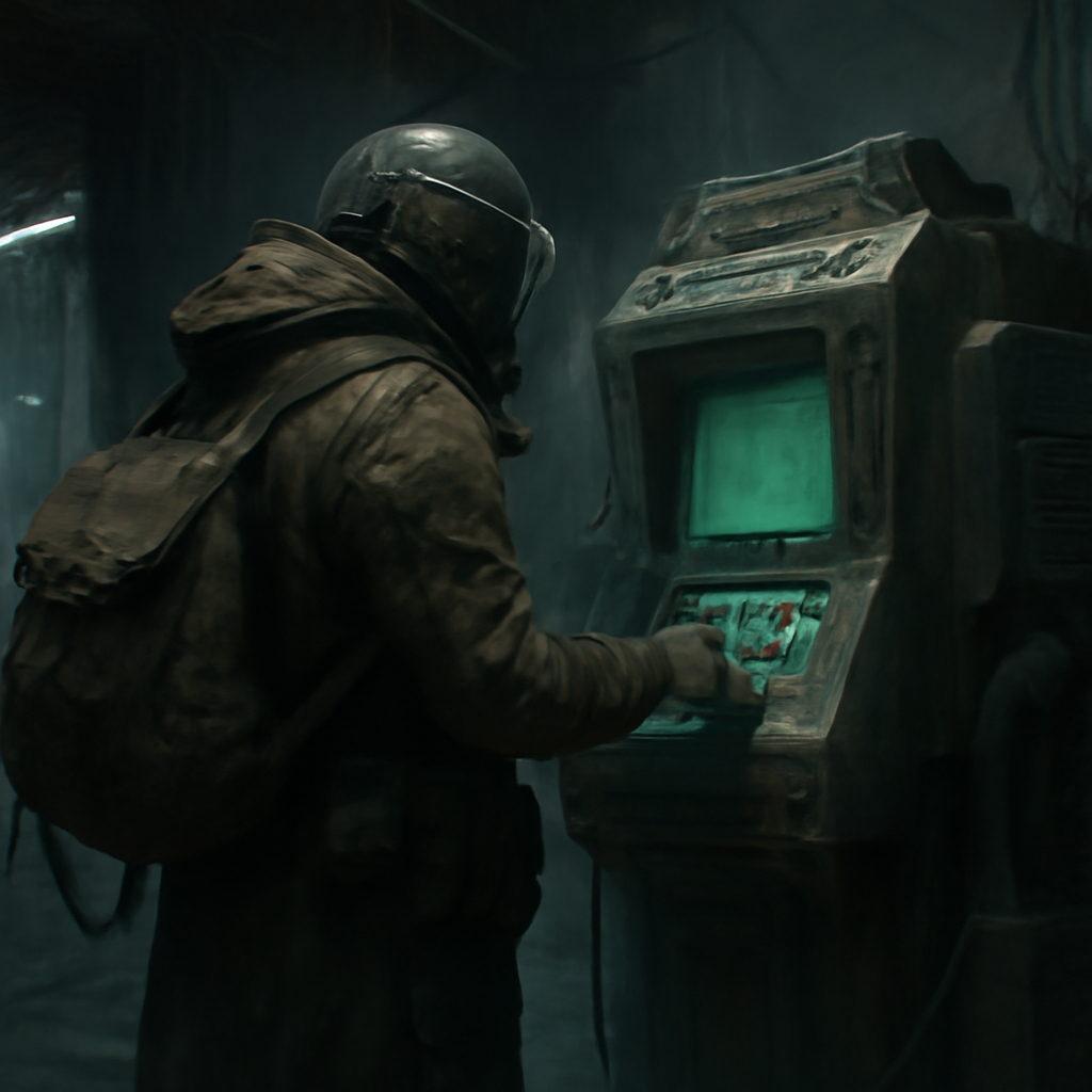 ARC Raiders Subway Collaboration Explained: Skin Rewards, Redemption Steps, and Region Availability - A scavenger redeems the promotional code at a terminal