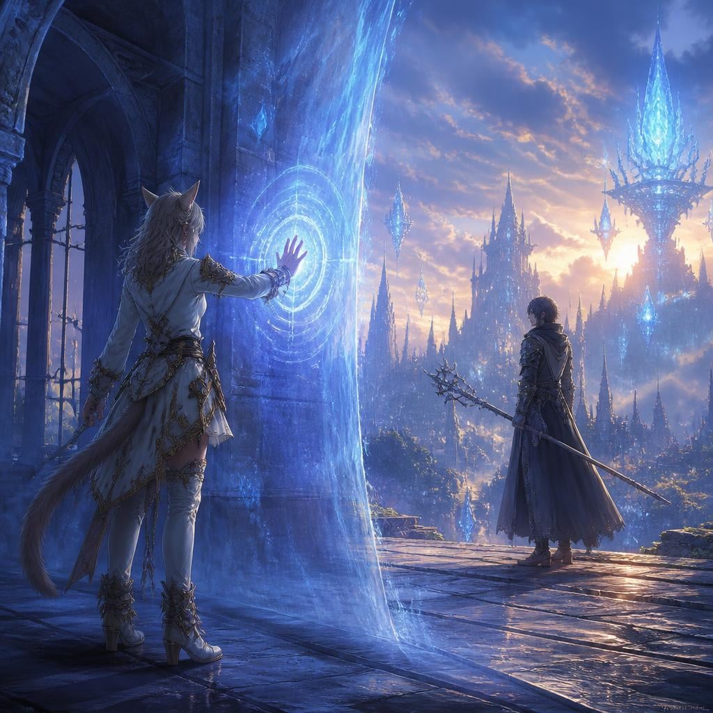 FFXIV Login Compensation: Who Gets an Extra Day of Game Time? - One adventurer remains connected while another waits for entry.