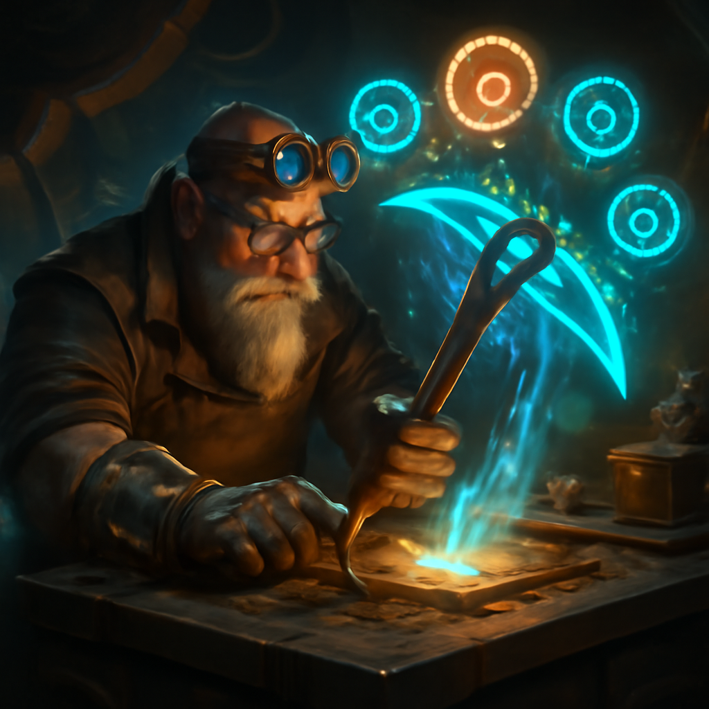 15 Essential RS3 Skilling Unlocks That Boost XP, AFK Time, and Profit - Artisan augments a crystal pickaxe as perk sigils ignite