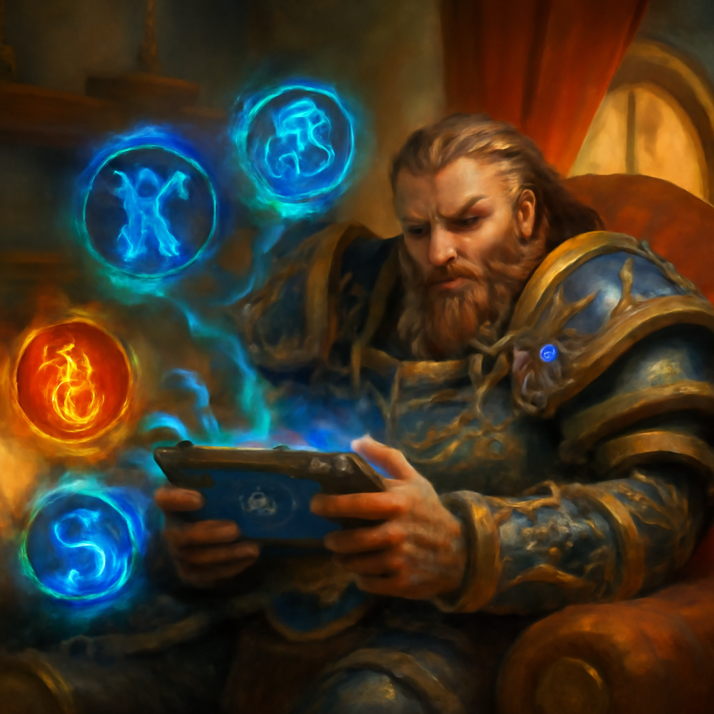 Best WoW Retail Add-Ons for Leveling, Immersion, and Everyday Quality of Life - A champion controls combat through a runed device