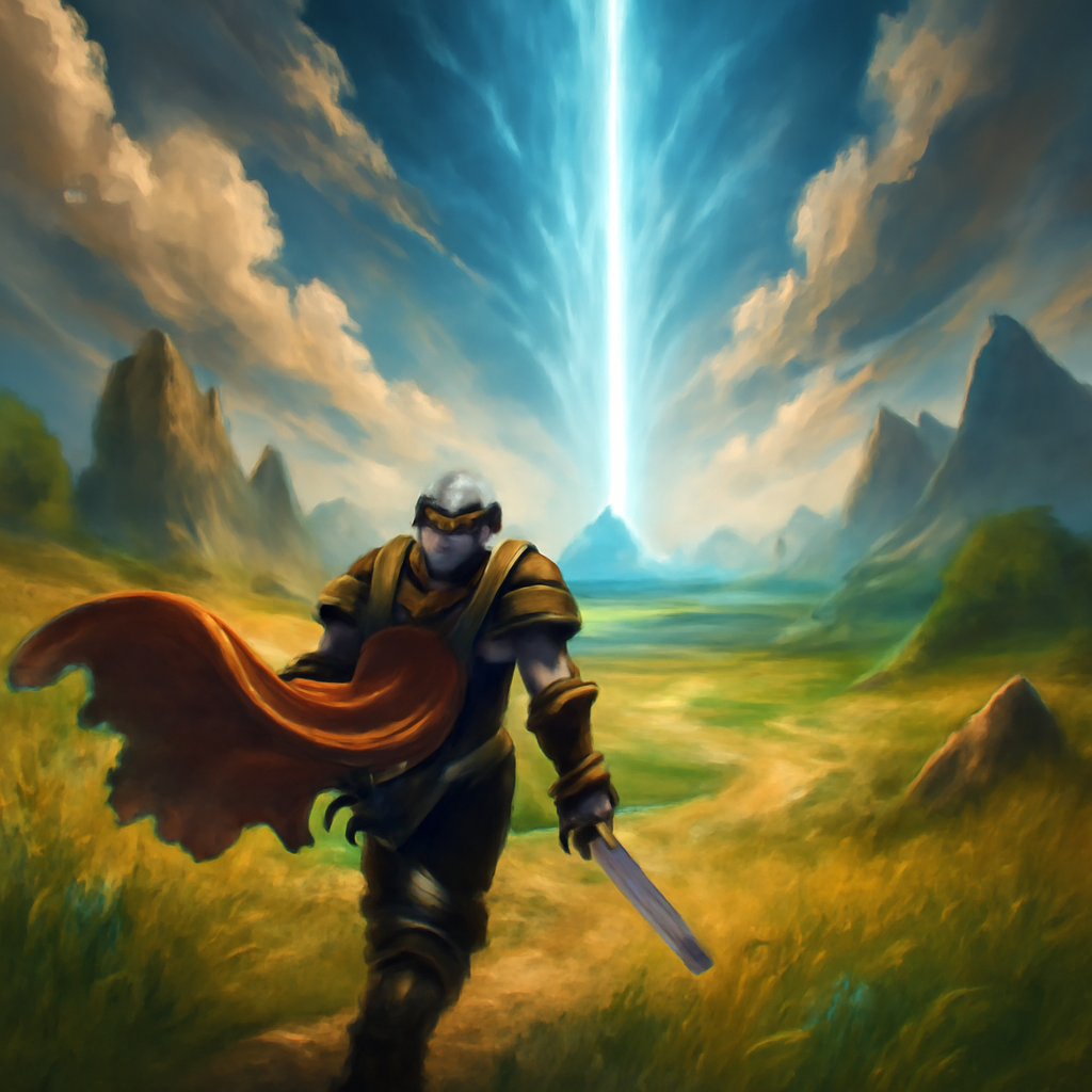 Best WoW Retail Add-Ons for Leveling, Immersion, and Everyday Quality of Life - A traveler follows a towering magical waypoint beam