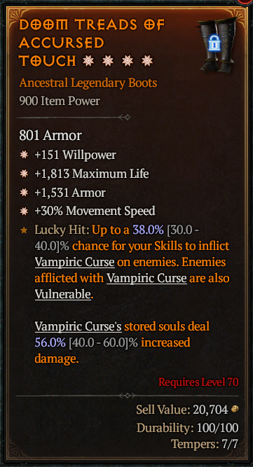 Doom Treads of Accursed Touch