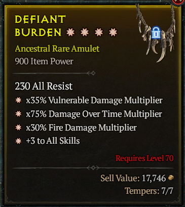 Defiant Burden