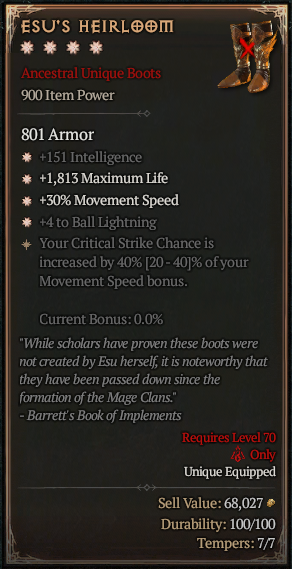 ESU'S HEIRLOm